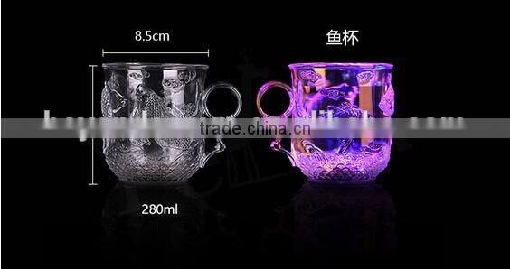 Induction luminescent color beer mug creative gifts promotional gifts led light champagne cup