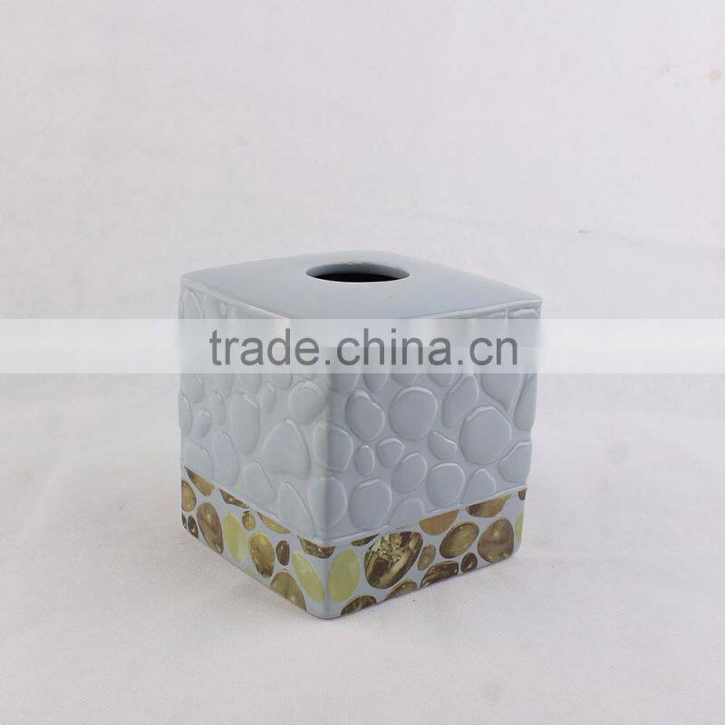 Unique design 6ps ceramic bathroom accessories set