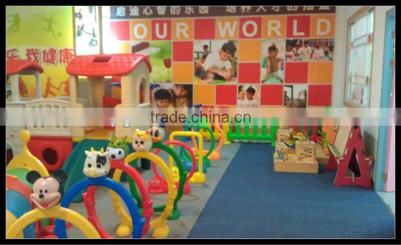 (A-19202)mush room slide day care center indoor plastic slide fun learning games for 6 year olds