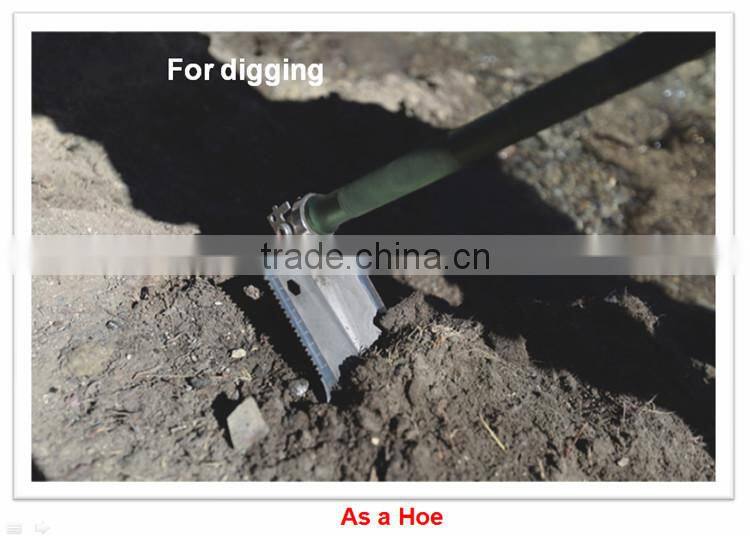 2015 Gardon Tool Set Multifunction Outdoor Garden Hoe Outdoor Camping Shovel with Wire Cutter