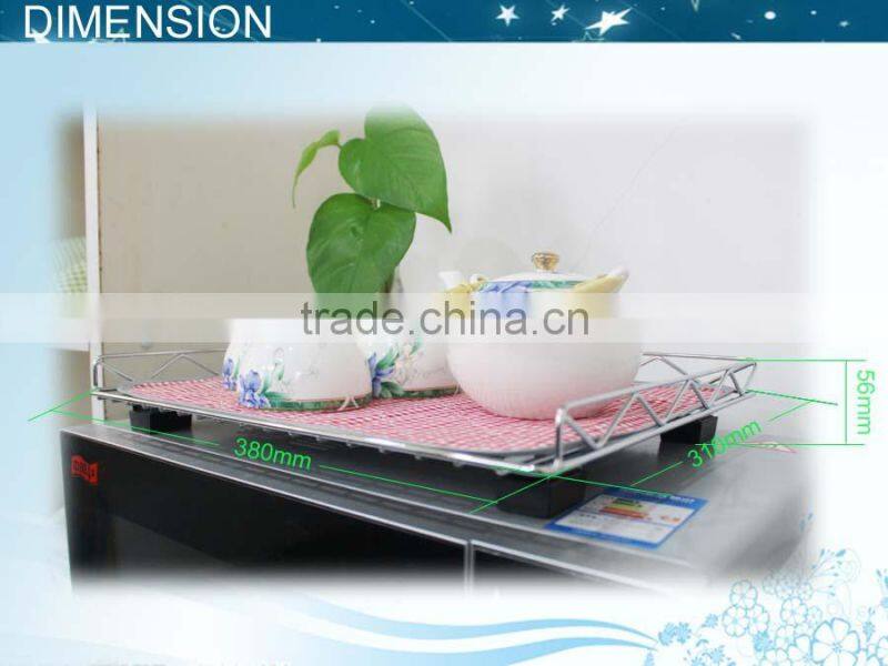 Metal shelf for microwave rack