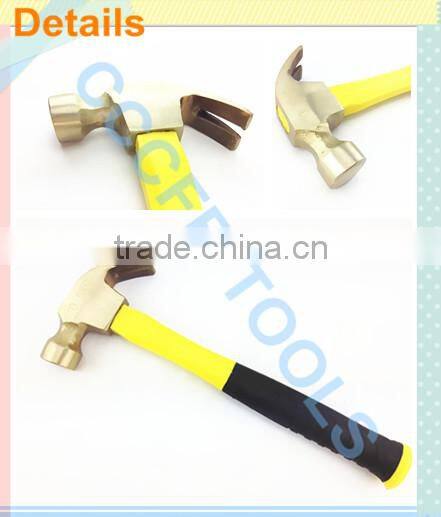Non-sparking Aluminum Bronze Hammer Claw With Fiber Handle,Explosion-proof Hammer Claw,Nonsparking Hammers