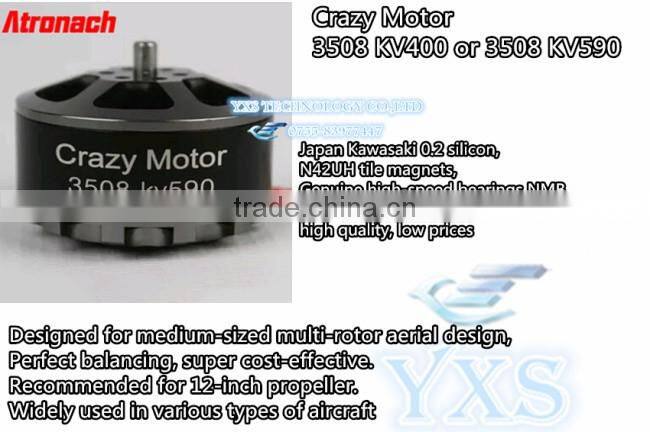 Crazy Motor 3508 KV400 KV590 KV Motor Designed for medium-sized multi-rotor aerial design