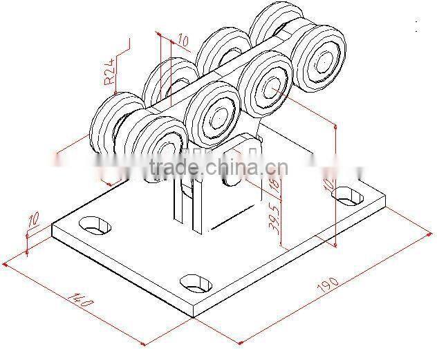 carriage gate roller