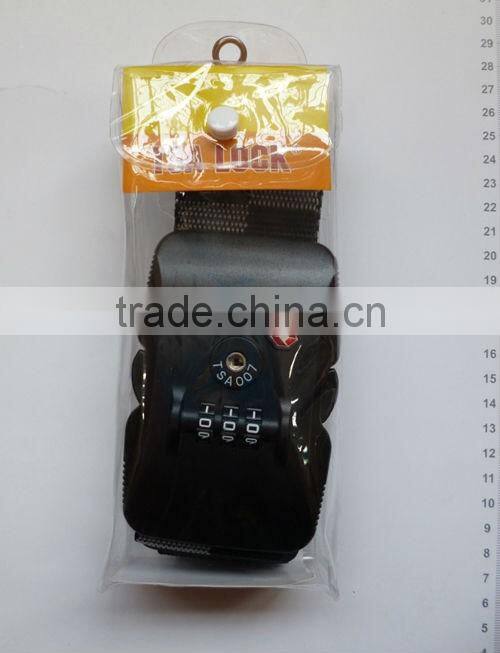 Luggage Tie Down Straps TSA Lock luggage belt with lock