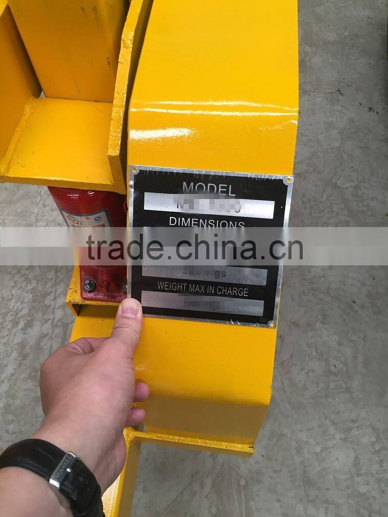 YT-1500 Hydraulic Steel wire rope reel trailer / Stranded Galvanized steel wire drum vehicle