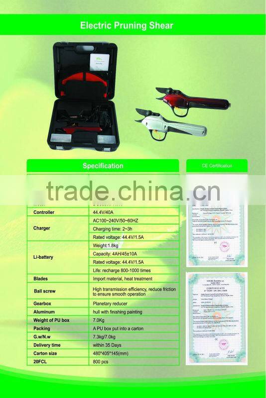 electronic shears secateurs from Ningbo manufacturer