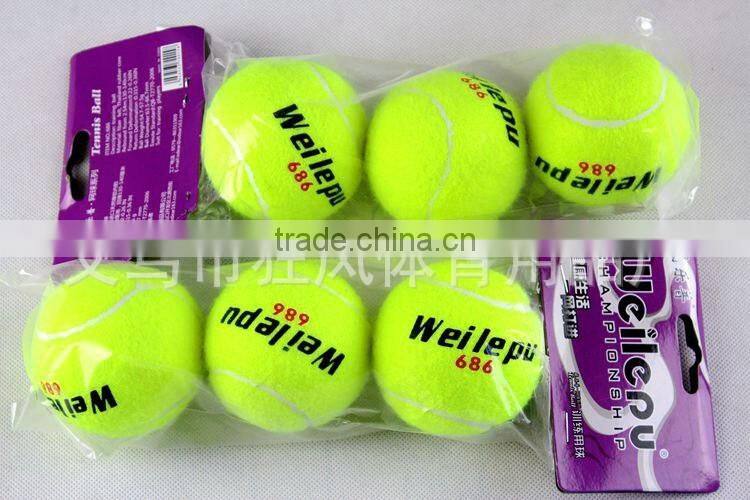 promotion colored custom bulk eco-friendly soft rubber tennis ball professional training tennis ball