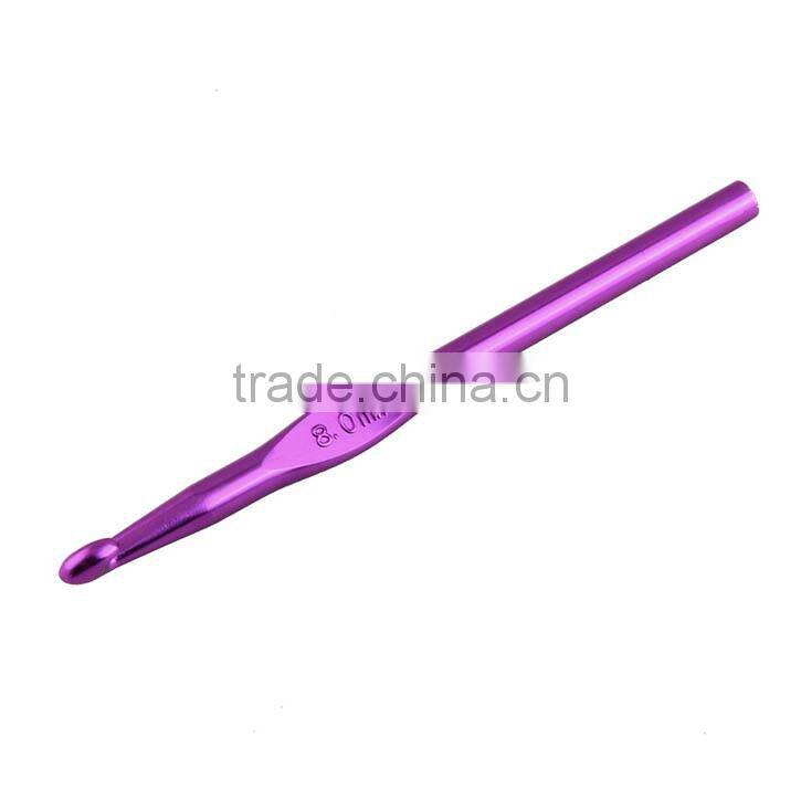 12pcs 2-8mm 2.5mm Multicolour Aluminum Crochet Hook Set Knitting Needle Set