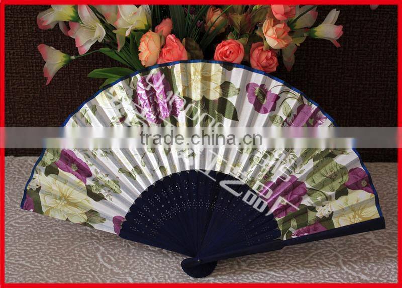 Popular bamboo cloth hand fan