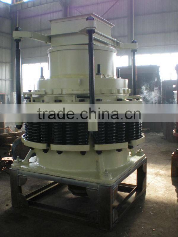 pulley spring type conical crusher for secondary crushing stage