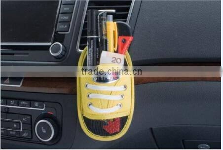Yellow Color Driver Pocket Smart Car Organizer , Storage Bag