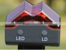 Bike Bicycle Laser Beam 5 LED Rear Tail Light