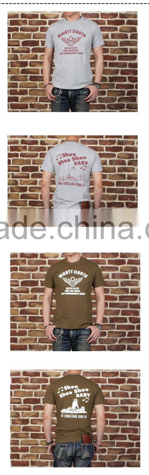 Colorful Men Customized Logo Loose style Summer T-shirt