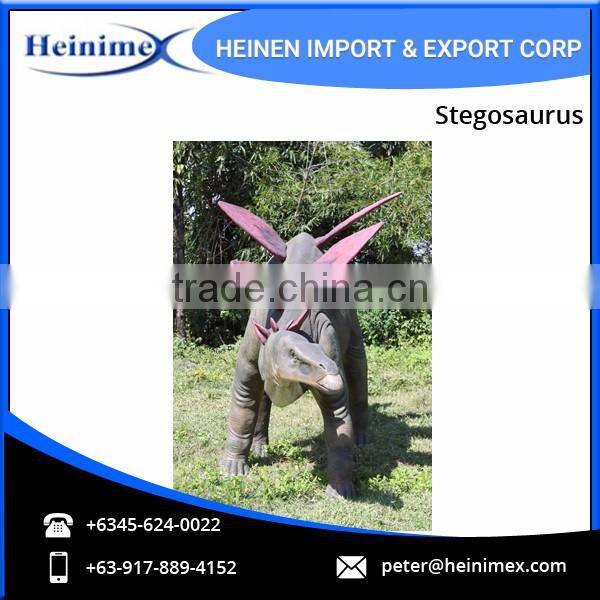 Animated Dinosaur Model Fiberglass Large Stegosaurus for Dinosaur Park