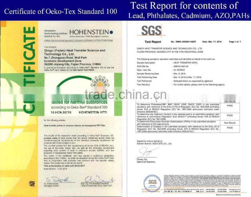 JiaBao White Flex Heat Transfer Vinyl for Jersey, 50cm*25m, total 8 colors available