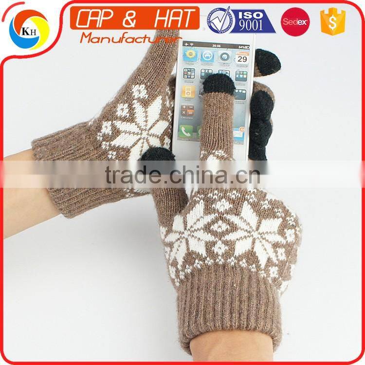 Fashion warm screen touch gloves for all smart mobilephone touch glove for sale