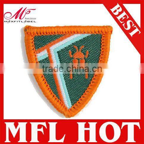 direct factory custom clothing woven badge and patch, clothing tags