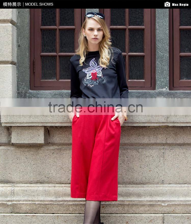 2016 guangzhou garment factory high quality formal casual wear fashion pants women