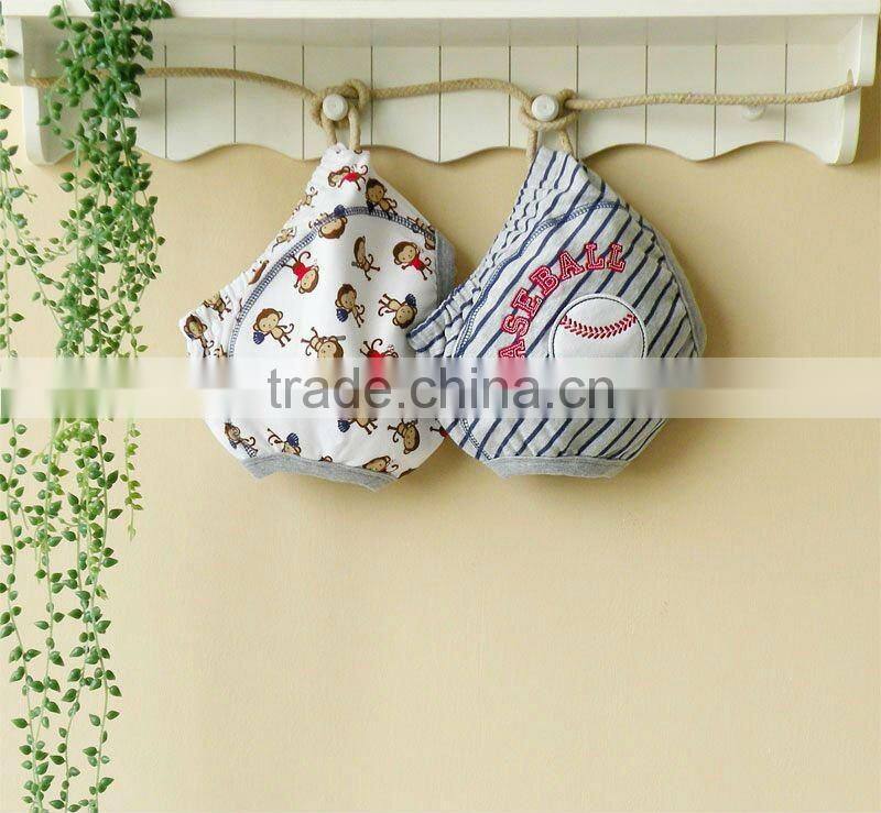 mom and bab 2012 summer baby clothes 100% cotton embroider training pants