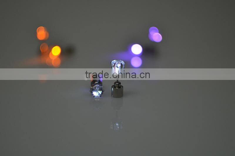 Wholesale Crystal Lighting LED Ear Stud new ear nail