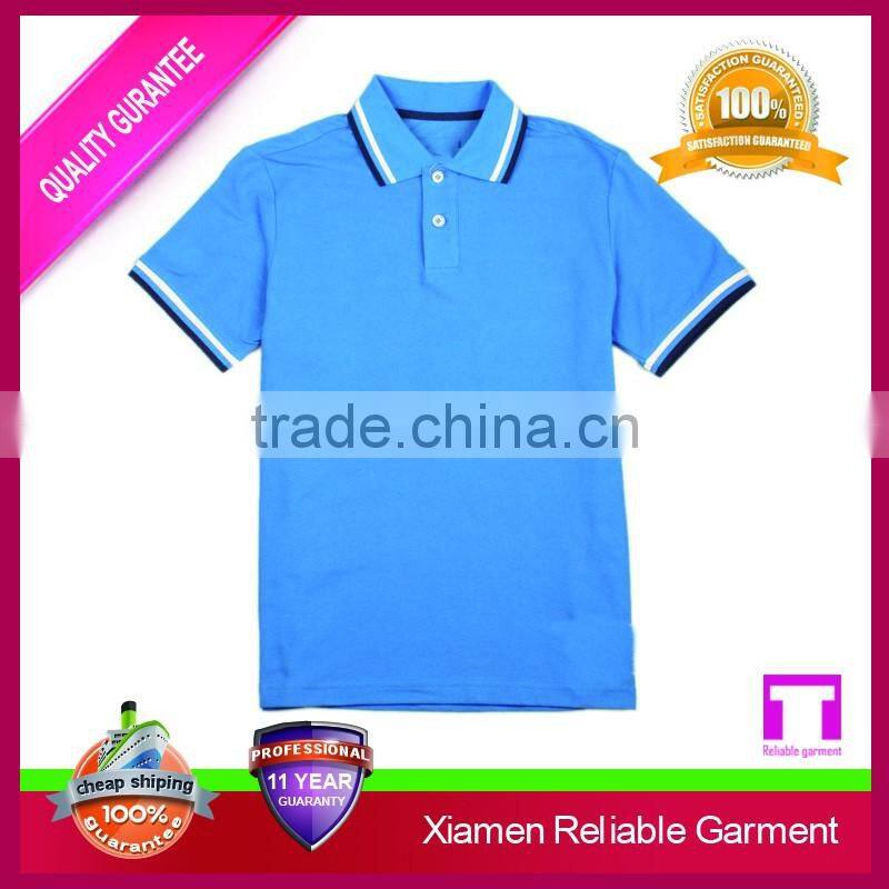 2016 high quality custom mens polo shirt 100% cotton with embroidery logo