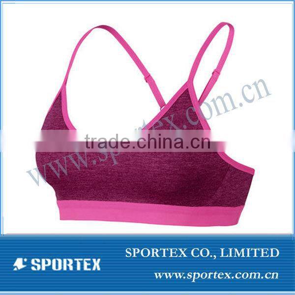 2017SS cross back wide strap breathable ladies sports bra, yoga bra, running bra