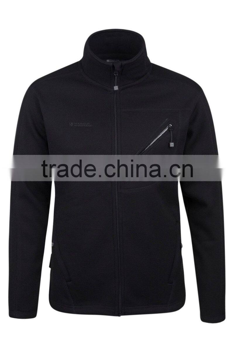 everyday fleece jacket with chest half zip and two no zips side pockets