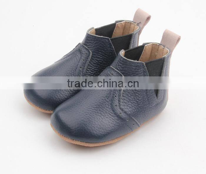 Fancy popular soft sole handmade leather baby boots