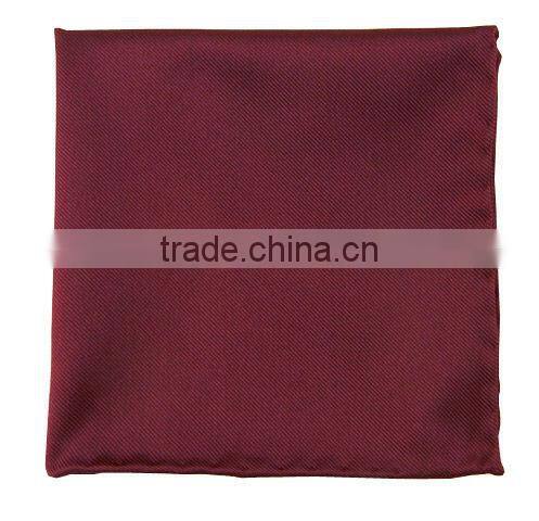 men's silk twill wine handkerchief