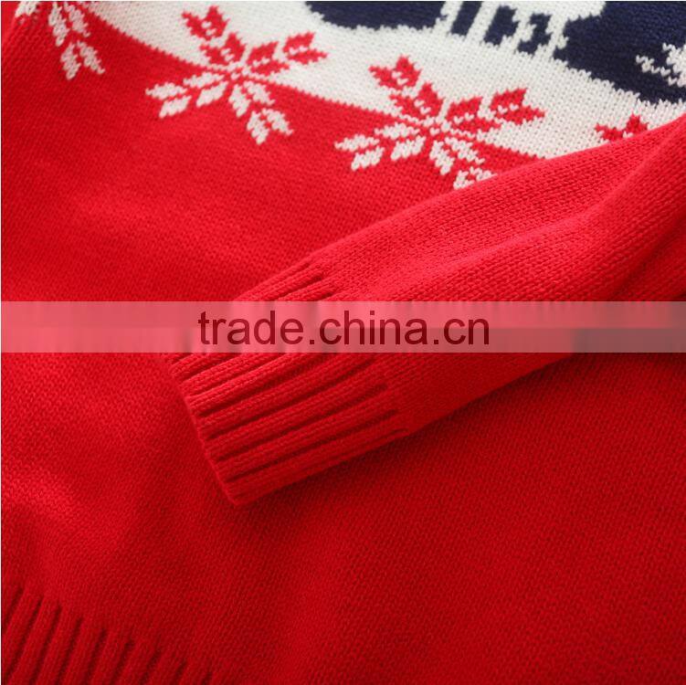 Wholesale Kids Knitted Sweater Boys Little Deer Pattern Sweater Pullover