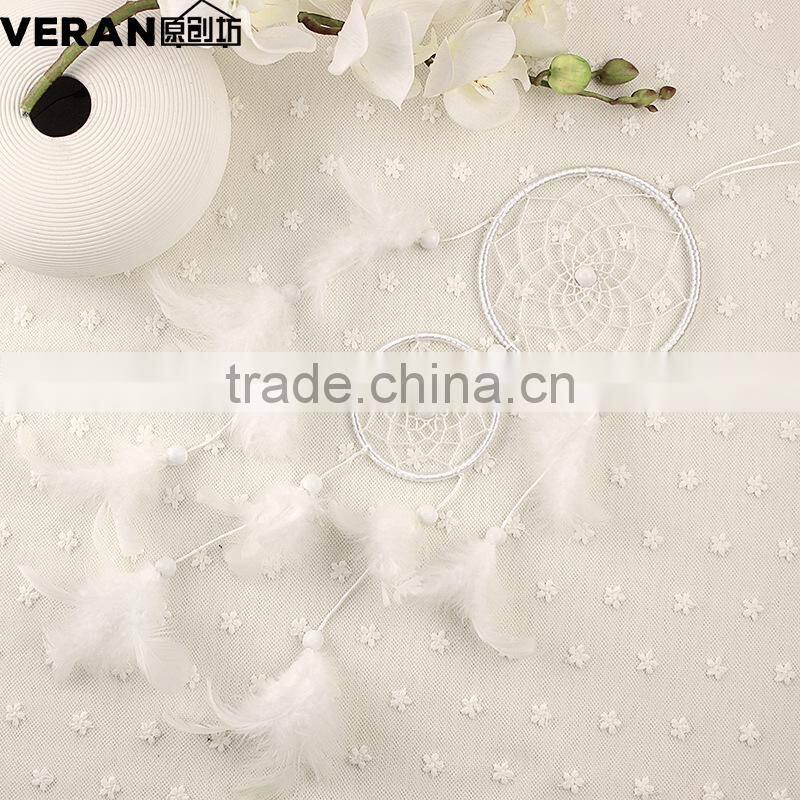 Handmade Dream Catcher Home wedding decorations feather crafts pendant gift