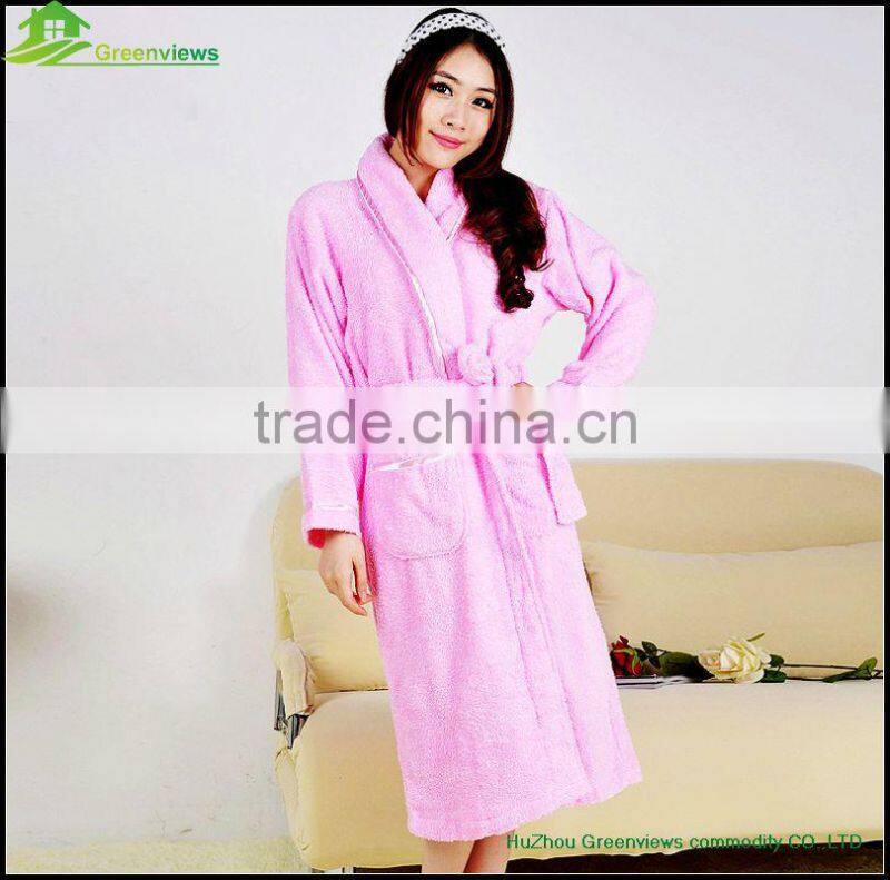 Cotton Custom size bathrobe cotton robes for adults terry cotton sleepwear
