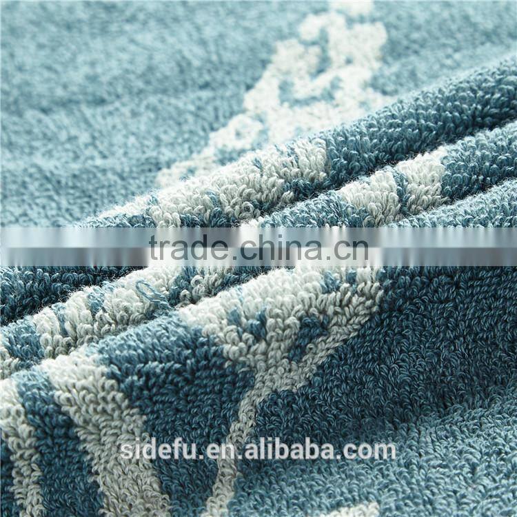 Custom Textured Warm 100 Cotton Noble Yarn Dyed Bath Towel