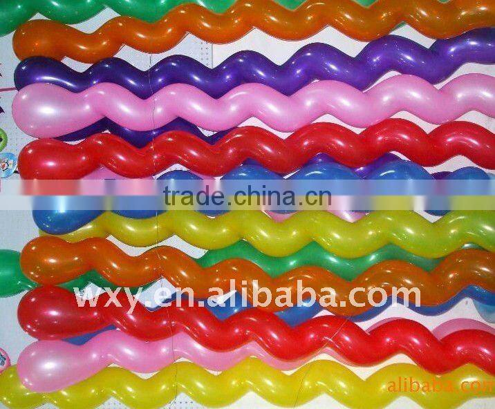 Colorful screw balloon