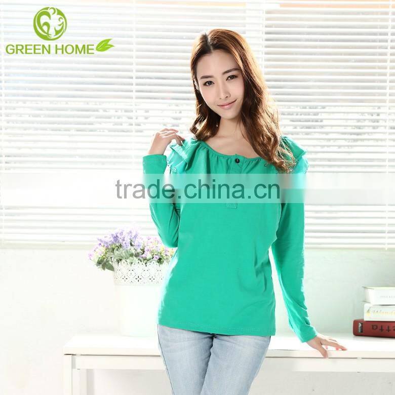 thick Maternity gerrn and pink Clothes Hooded AK107 OEM accepred