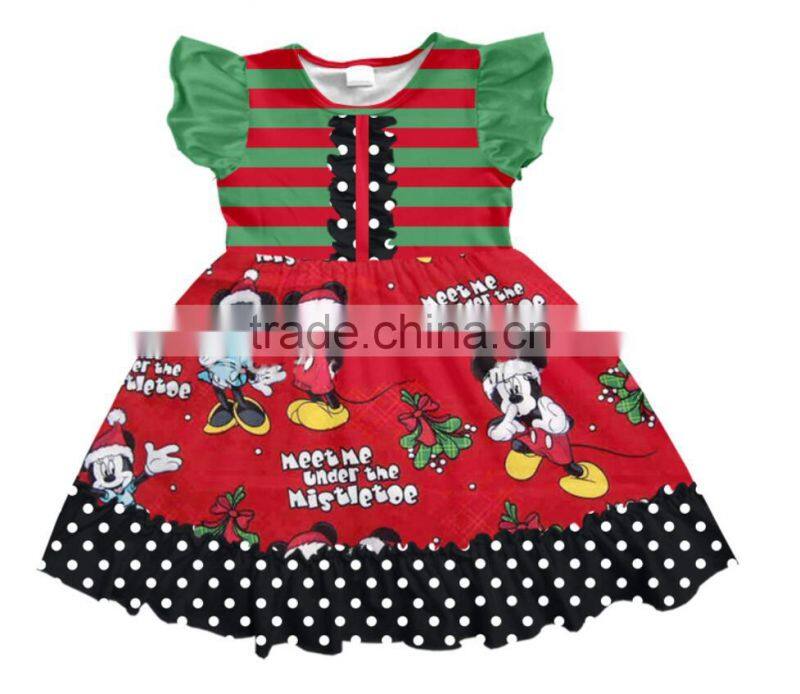 2017wholesale Halloween girls clothing pumpkin Halloween girls dress