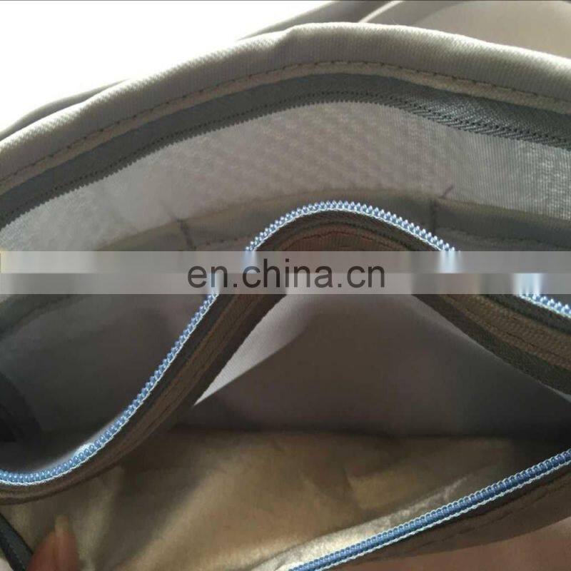 Grey Color Water Resistant Nylon Rfid Blocking Travel Hidden Fanny Pack