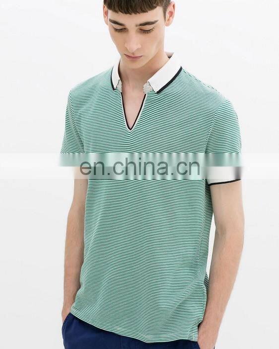 Wholesale High Quality Guangzhou Clothing Polo T-shirts Custom StripeTshirts Polo