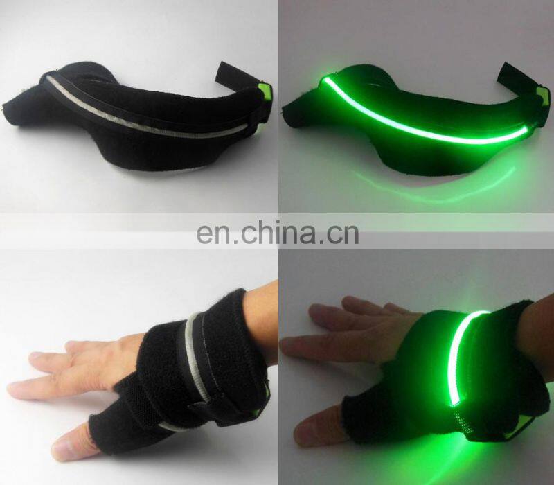 Handsome led gloves smart glowing led glove green led glove with led