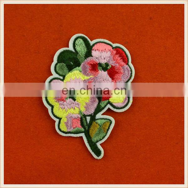 2016 hot sale appliques floral embroidery patches for garment