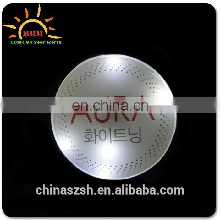 LED custom lighted badge/LED flashing badge/LED badge