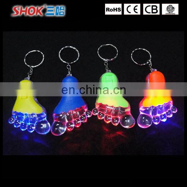 New led flash light keychain wholesale with custom logo