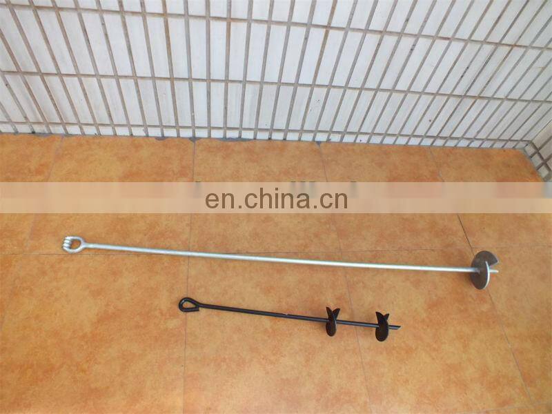 Drop Forged Galvanized Steel Ground rod earth rod guy anchor Rod