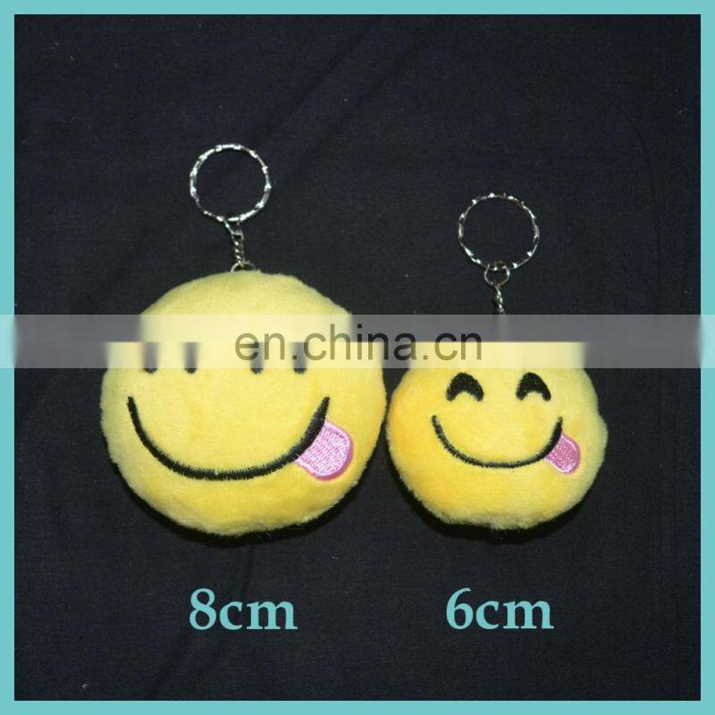 27 styles of creative plush emoji keychain poo keychain devil keychain