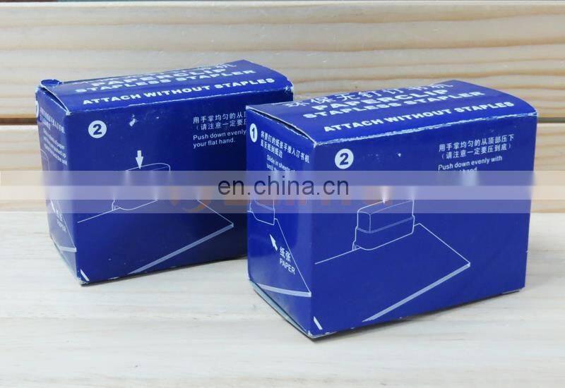 Plastic ABS Environmental Office Mini Stapler No Needle