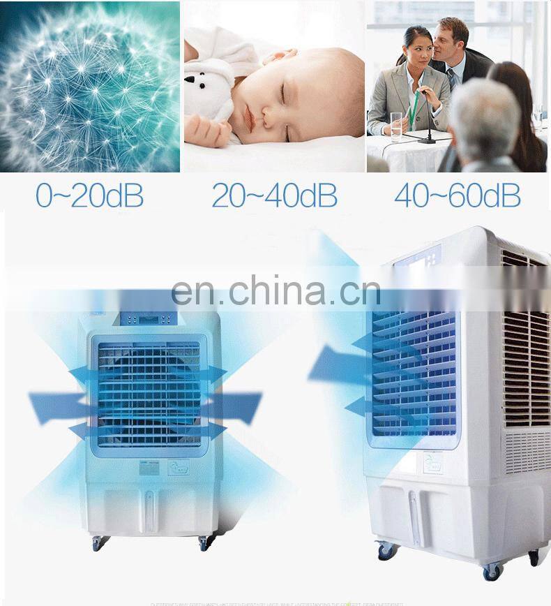 Portable/remote control evaporative air cooler