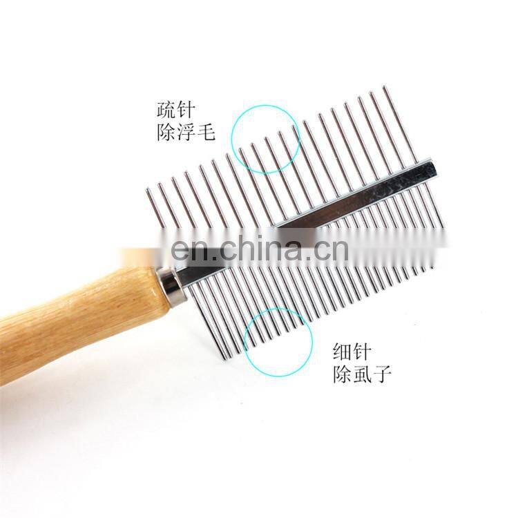 Manufacturer wholesale dog dematting tools wooden dog comb