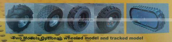 China mini skid steer loader with attachments, like auger, lawn mower, trencher, etc.