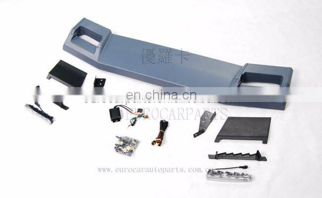 W463 front roof spoiler fit for MB G-class W463 G500 G550 G55 G63 to B-style front roof spoiler PU W463 spoiler with led